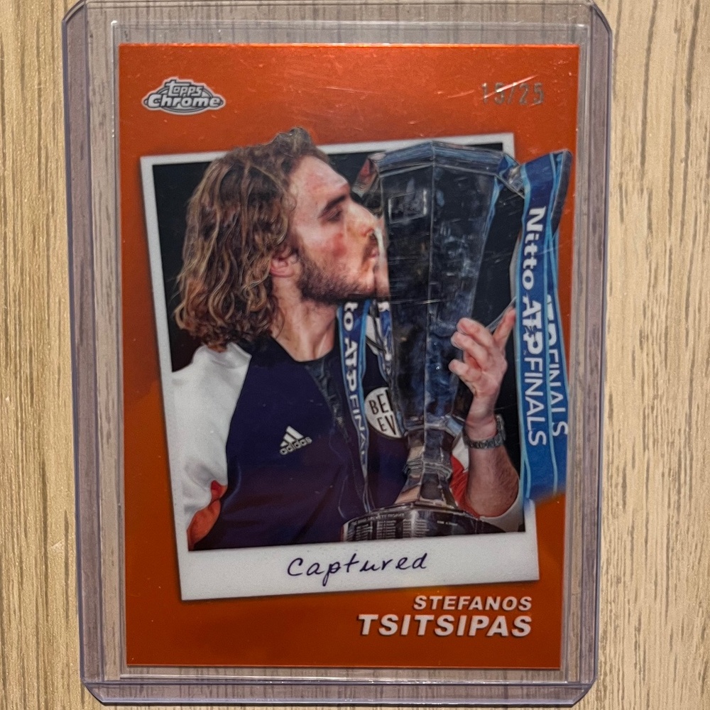 Stefanos Tsitsipas Tennis Topps Chrome 15/25